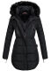 Marikoo Moonshine warme Damen Parka Winterjacke gesteppt Schwarz Gr&ouml;&szlig;e L - Gr. 40