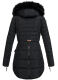 Marikoo Moonshine warme Damen Parka Winterjacke gesteppt Schwarz Gr&ouml;&szlig;e L - Gr. 40