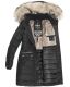 Navahoo Paula Damen Parka Winterjacke warm Gef&uuml;ttert Schwarz Gr&ouml;&szlig;e S - Gr. 36