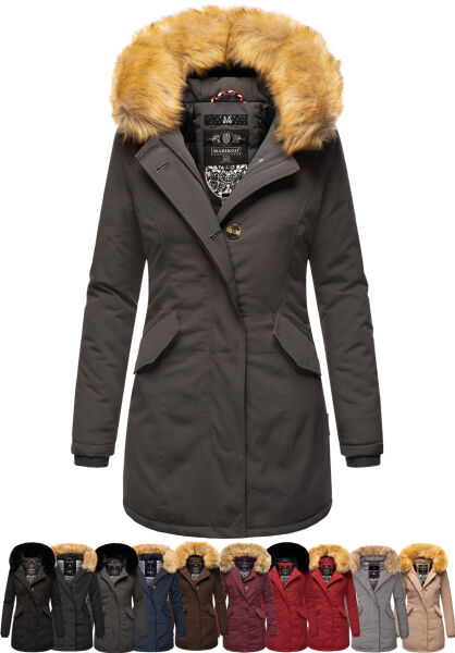 Marikoo Karmaa Damen Parka Winterjacke warm gef&uuml;ttert