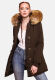 Marikoo Karmaa Damen Parka Winterjacke warm gef&uuml;ttert