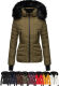 Navahoo Adele Damen Winterjacke warm gef&uuml;ttert Teddyfell