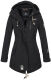 Marikoo Zimtzicke Damen lange Softshell Jacke B614 Schwarz Gr&ouml;&szlig;e XS - Gr. 34