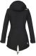 Marikoo Zimtzicke Damen lange Softshell Jacke B614 Schwarz Gr&ouml;&szlig;e XS - Gr. 34