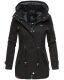 Marikoo Nyokoo Damen Herbst Fr&uuml;hling &Uuml;bergangsjacke Schwarz-Gr.M