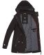 Marikoo Nyokoo Damen Herbst Fr&uuml;hling &Uuml;bergangsjacke Schwarz-Gr.M