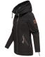 Navahoo Wekoo Damen &Uuml;bergangsjacke mit Kapuze Schwarz  Gr&ouml;&szlig;e M - Gr. 38