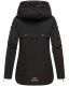 Navahoo Wekoo Damen &Uuml;bergangsjacke mit Kapuze Schwarz  Gr&ouml;&szlig;e M - Gr. 38
