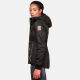 Marikoo Bikoo Damen gef&uuml;tterte Winterjacke mit Teddyfell Schwarz Gr&ouml;&szlig;e S - Gr. 36
