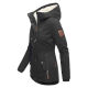 Marikoo Bikoo Damen gef&uuml;tterte Winterjacke mit Teddyfell Schwarz Gr&ouml;&szlig;e S - Gr. 36