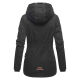 Marikoo Bikoo Damen gef&uuml;tterte Winterjacke mit Teddyfell Schwarz Gr&ouml;&szlig;e S - Gr. 36