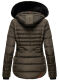 Navahoo Melikaa Damen Winterjacke mit Kunstfellkragen &amp; Kapuze