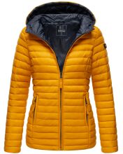 Marikoo Asraa Damen Übergangsjacke Steppjacke Gelb-Gr.S
