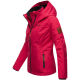 Marikoo Erdbeere Damen &Uuml;bergangsjacke leicht gef&uuml;ttert mit Kapuze Fuchsia Gr&ouml;&szlig;e XS - Gr. 34