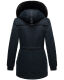 Navahoo Olessaa Damen halblange Winterjacke mit Kapuze Navy M - Gr. 38