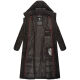 Navahoo Isalie Damen lange Winterjacke gesteppt Schwarz-Gr.M