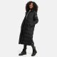 Navahoo Isalie Damen lange Winterjacke gesteppt Schwarz-Gr.L