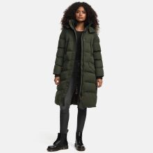 Marikoo Schneesternchen Damen lange Winter Steppjacke mit...