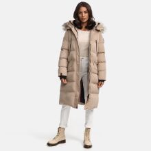 Marikoo Schneesternchen Damen lange Winter Steppjacke mit...
