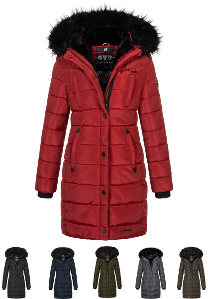 Navahoo Lotusbl&uuml;te Princess Damen lange Winter Steppjacke