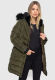 Navahoo Lotusbl&uuml;te Princess Damen lange Winter Steppjacke