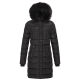 Navahoo Lotusbl&uuml;te Princess ladies long winter quilted jacket Schwarz-Gr.S