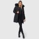 Navahoo Lotusbl&uuml;te Princess Damen lange Winter Steppjacke Schwarz-Gr.M