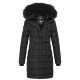Navahoo Lotusbl&uuml;te Princess Damen lange Winter Steppjacke Schwarz-Gr.M