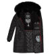 Navahoo Lotusbl&uuml;te Princess Damen lange Winter Steppjacke Schwarz-Gr.M