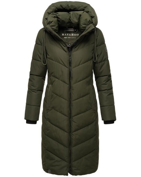 Navahoo Sahnekatzi XIV Damen Wintermantel Dark Olive Gr&ouml;&szlig;e XXL - Gr. 44