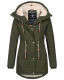 Navahoo Ireliaa Damen Winterjacke Olive Gr&ouml;&szlig;e S - Gr. 36
