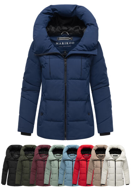 Marikoo Kuscheltatze Damen Winter Steppjacke N077