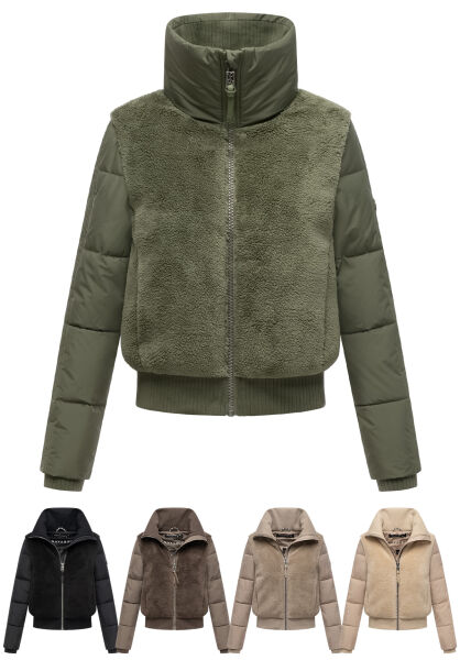 Navahoo Teddyzone Damen Winter Steppjacke gef&uuml;ttert
